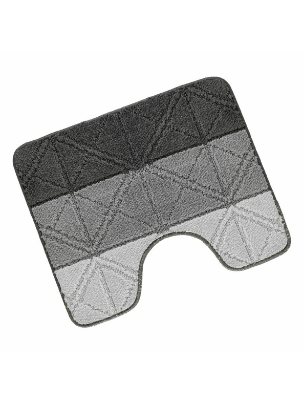 Bellatex Χαλάκι τουαλέτας 50x60cm τρίγωνα γκρι Bellatex
