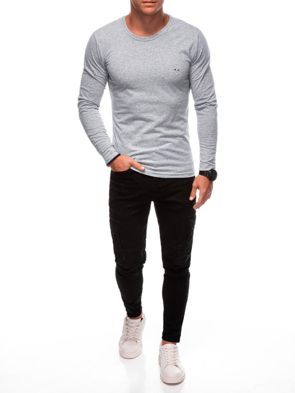 Edoti EDOTI Ανδρικό μακρυμάνικο μπλουζάκι, γκρι