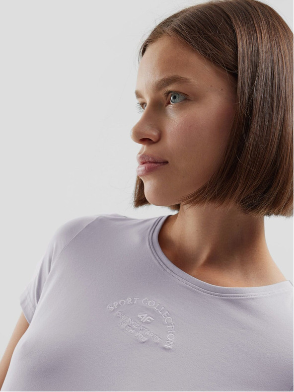 4F Γυναικείο βαμβακερό μπλουζάκι