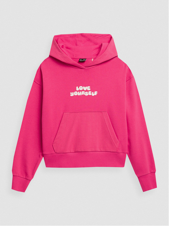 4F Φούτερ από βαμβάκι για κορίτσια