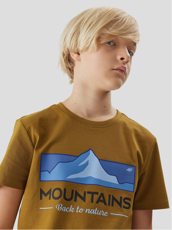 4F Βαμβακερή μπλούζα για αγόρια