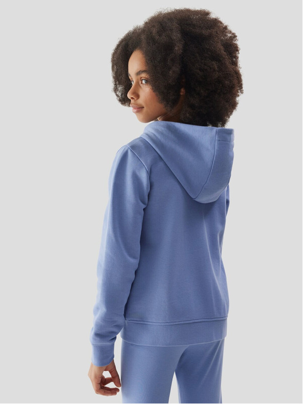 4F 4F Φούτερ με κουκούλα για κορίτσια - Σκούρο μπλε