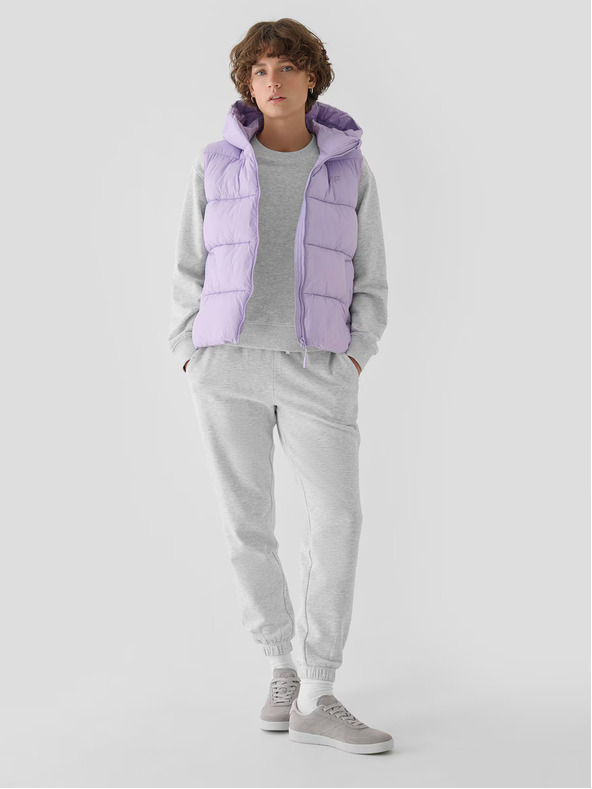 4F 4F Γυναικείο γιλέκο με πούπουλα