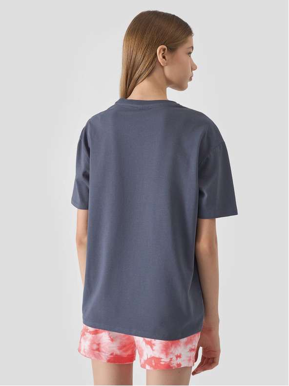 4F Μπλουζάκι κοριτσιών oversize με εκτύπωση 4F