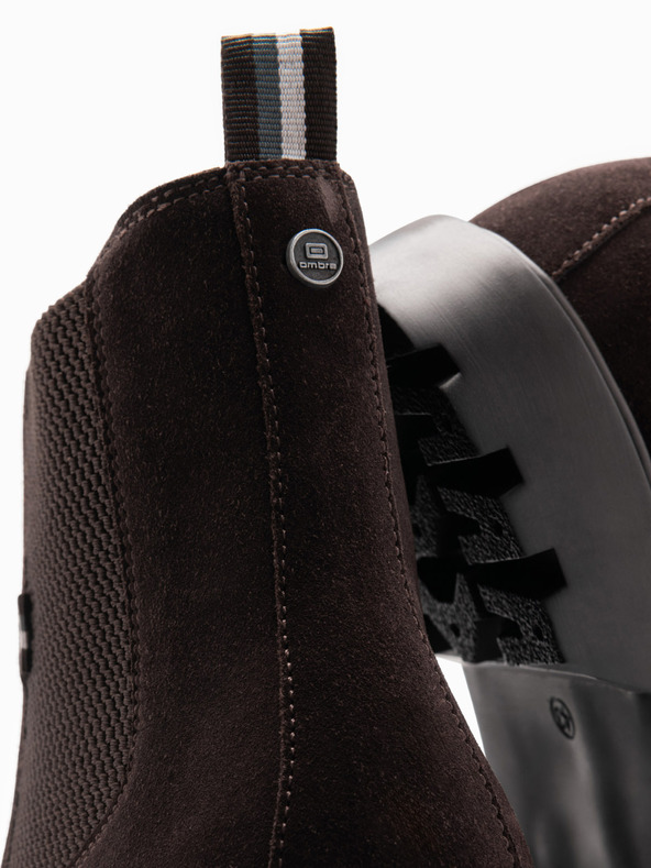 Ombre Clothing Ανδρικά σουέτ παπούτσια με ψηλό τακούνι Ombre Ενδύματα