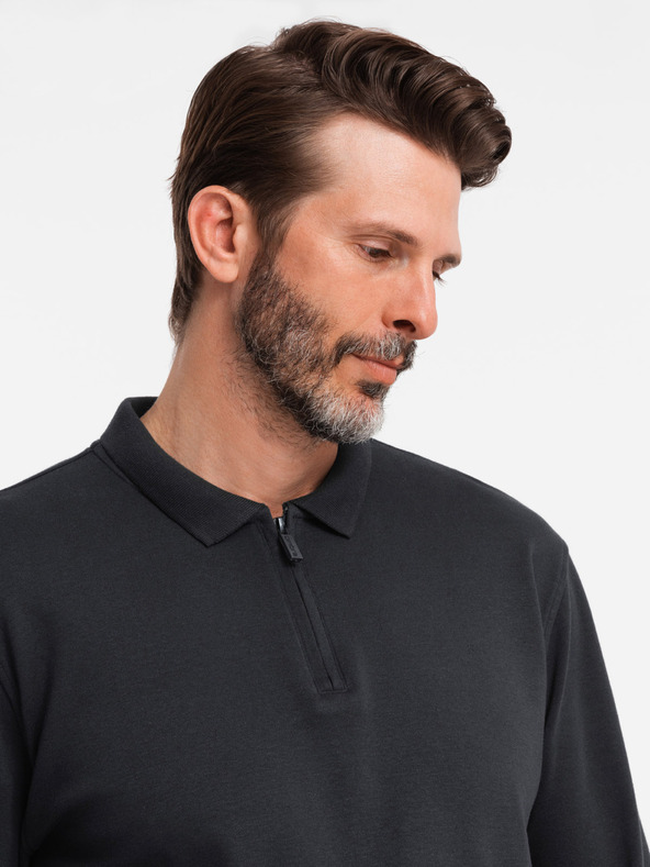 Ombre Clothing Ανδρικό μακρυμάνικο πουκάμισο πόλο Ombre Clothing