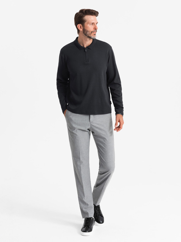 Ombre Clothing Ανδρικό μακρυμάνικο πουκάμισο πόλο Ombre Clothing