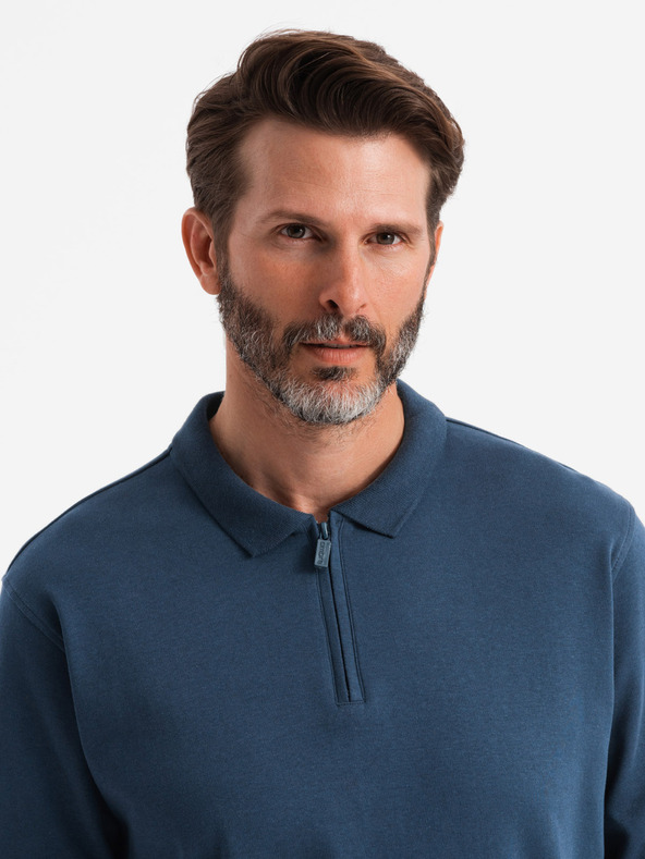 Ombre Clothing Ανδρικό μακρυμάνικο πουκάμισο πόλο Ombre Clothing