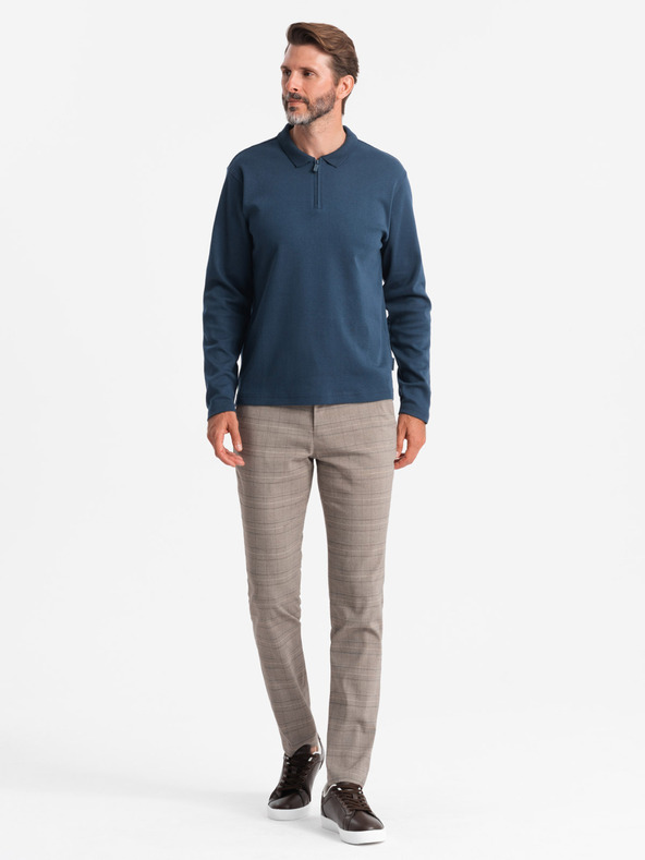 Ombre Clothing Ανδρικό μακρυμάνικο πουκάμισο πόλο Ombre Clothing