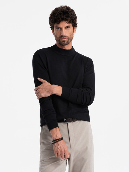 Ombre Clothing Ανδρικό πλεκτό μισό ζιβάγκο με βισκόζη Ombre ρούχα