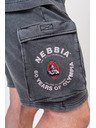 Nebbia Πλυμένο φαρδύ σορτσάκι φορτίου LEGACY 787 M,ανοιχτό γκρι
