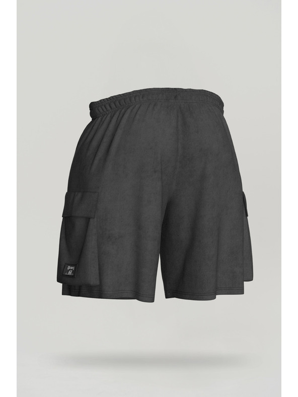 Nebbia Πλυμένο φαρδύ σορτσάκι φορτίου LEGACY 787 M,ανοιχτό γκρι