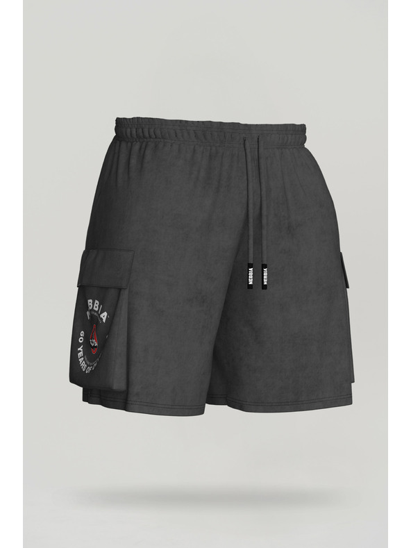 Nebbia Πλυμένο φαρδύ σορτσάκι φορτίου LEGACY 787 M,ανοιχτό γκρι