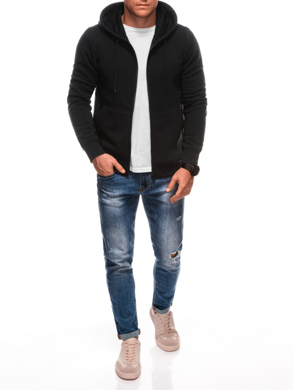 Edoti Ανδρικό φούτερ BASIC με κουκούλα με φερμουάρ και κουκούλα Edoti