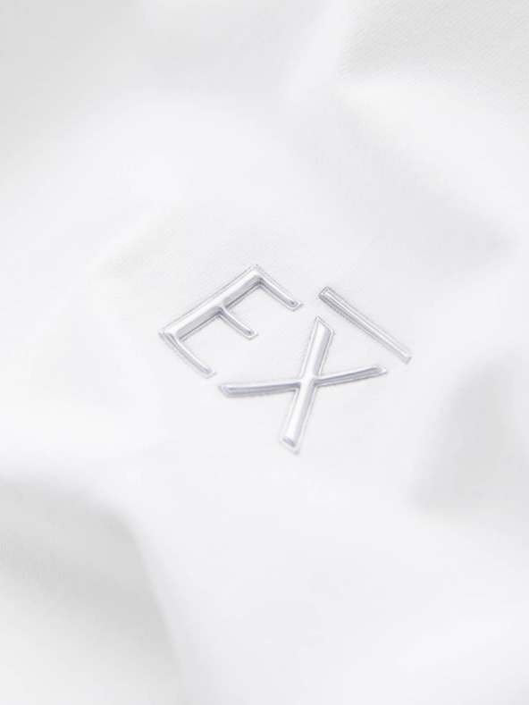 Ombre Clothing Ανδρικό T-shirt SLIM FIT με ελαστάνη και εκτύπωση λευκό Ombre Ενδύματα