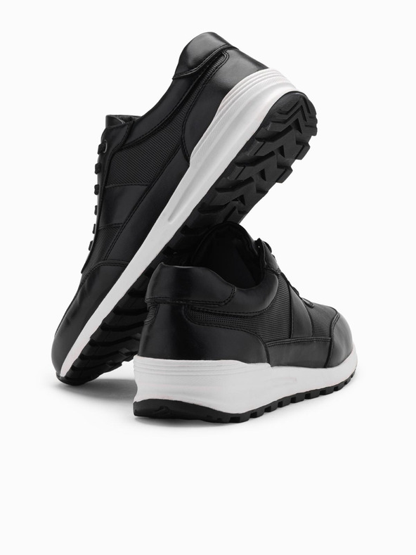 Ombre Clothing Ανδρικά αθλητικά παπούτσια από καμβά μαύρο Ombre Clothing