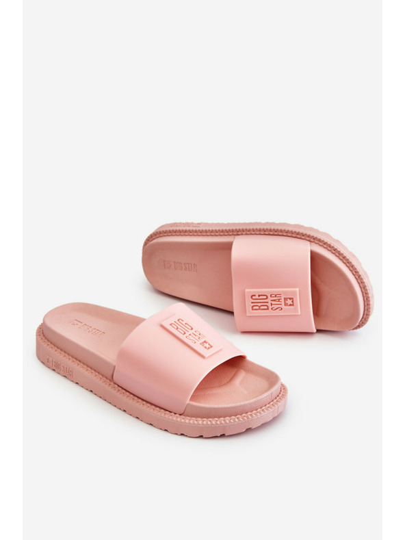 BIG STAR SHOES Γυναικείες παντόφλες Big Star ανοιχτό ροζ