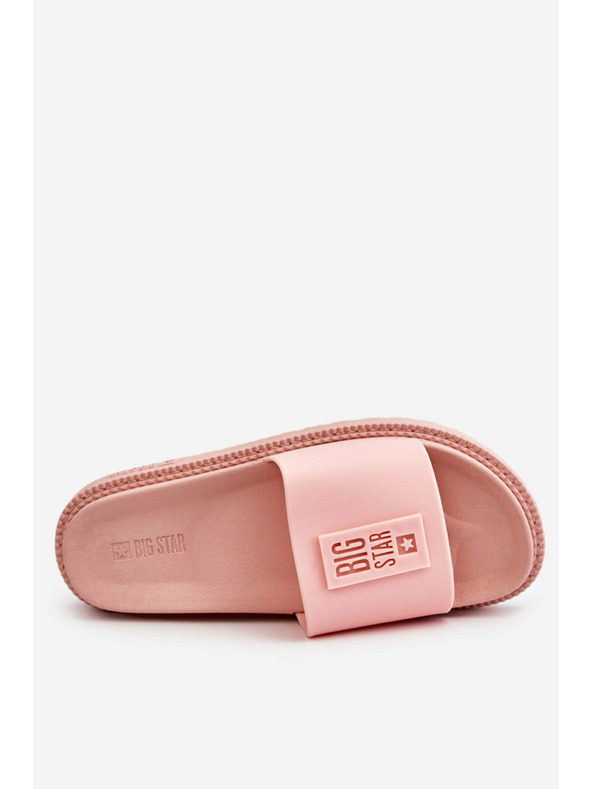 BIG STAR SHOES Γυναικείες παντόφλες Big Star ανοιχτό ροζ