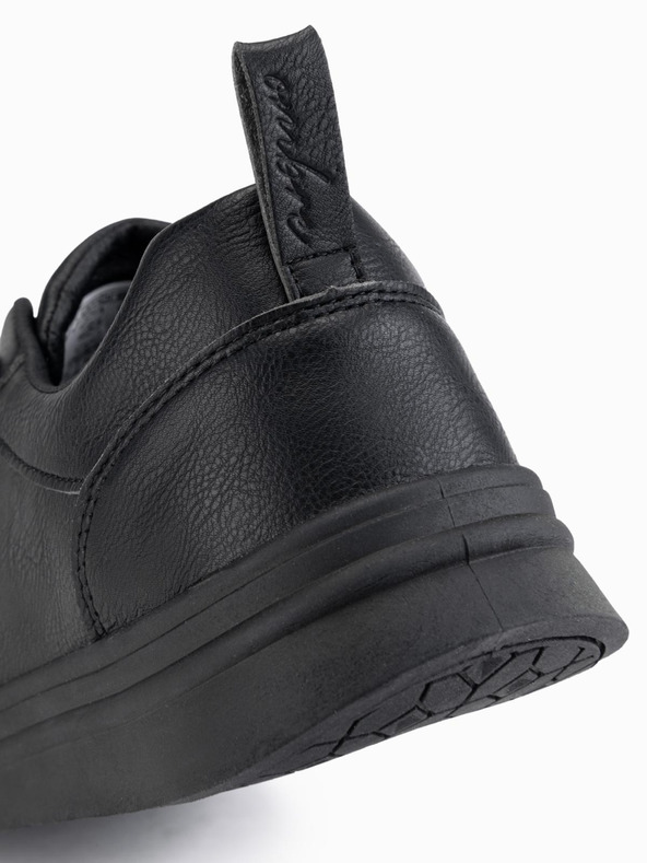 Ombre Clothing Unisex ανδρικά casual eco nubuck παπούτσια μαύρο Ombre Clothing