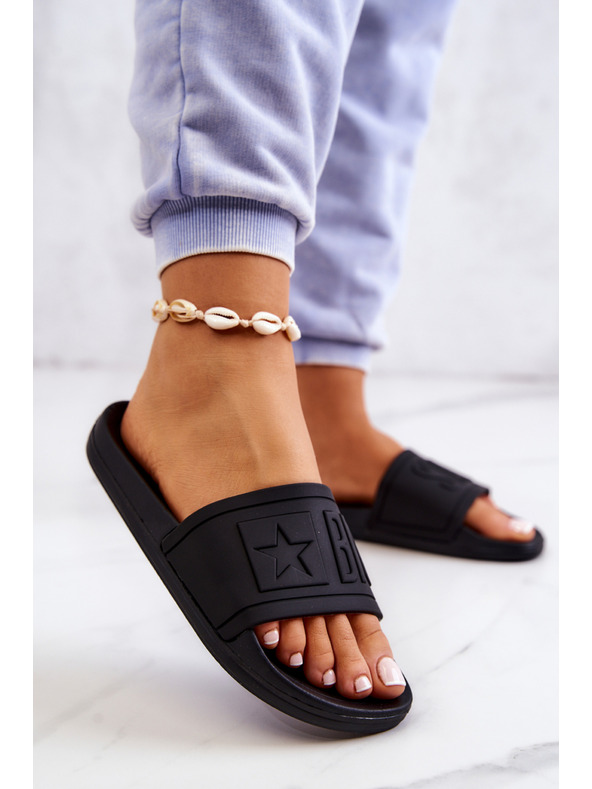 BIG STAR SHOES Γυναικείες παντόφλες μόδας Big Star - Μαύρο