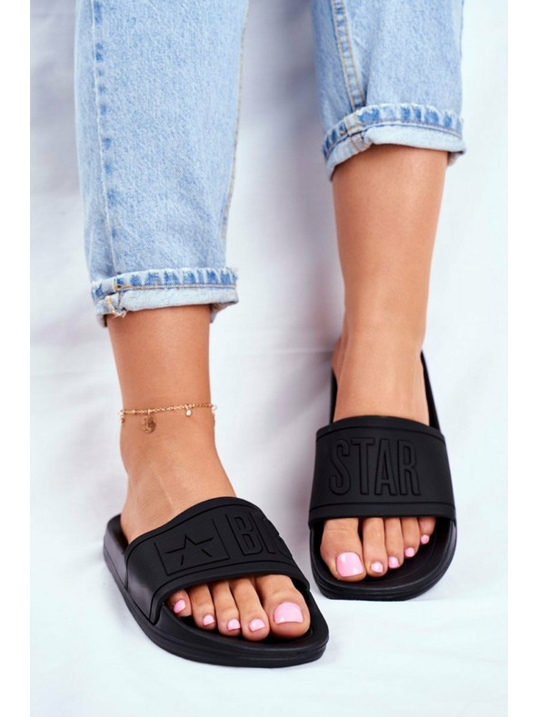 BIG STAR SHOES Γυναικείες παντόφλες μόδας Big Star - Μαύρο