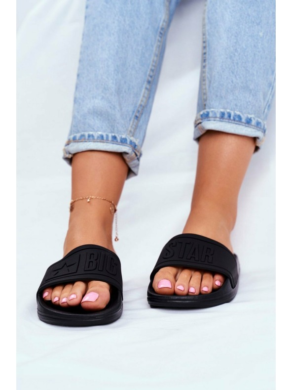 BIG STAR SHOES Γυναικείες παντόφλες μόδας Big Star - Μαύρο