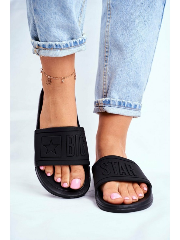 BIG STAR SHOES Γυναικείες παντόφλες μόδας Big Star - Μαύρο