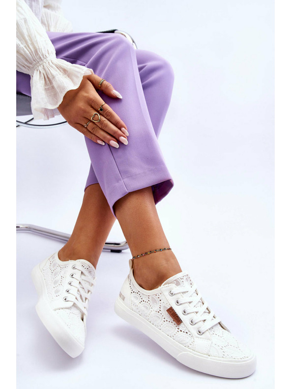 BIG STAR SHOES Γυναικείες παντόφλες μόδας Big Star - Λευκό