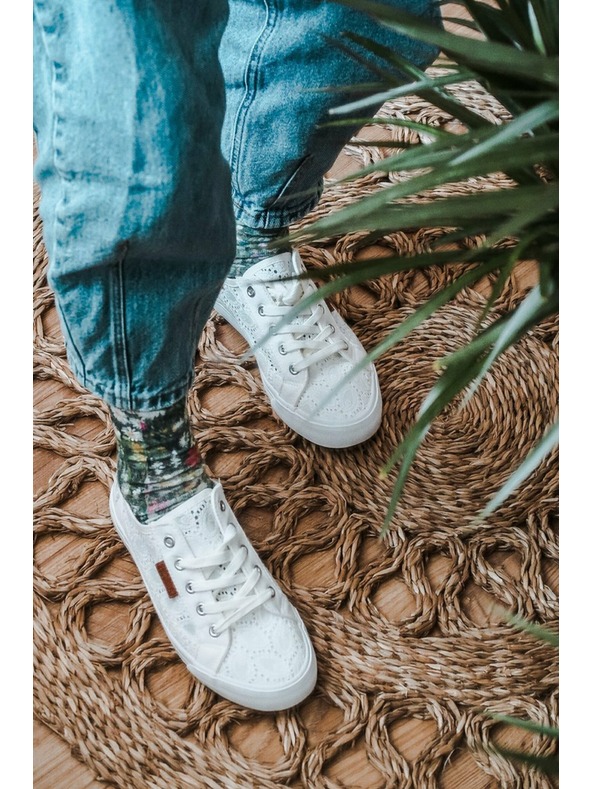 BIG STAR SHOES Γυναικείες παντόφλες μόδας Big Star - Λευκό