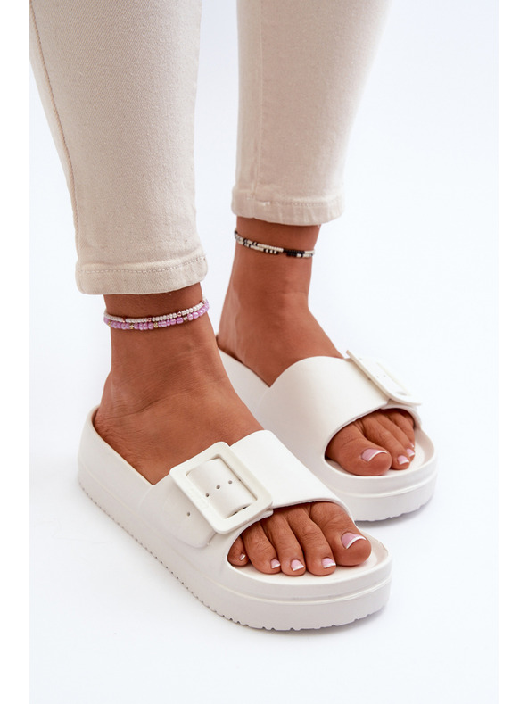 BIG STAR SHOES Γυναικείες παντόφλες αφρού πλατφόρμας με αγκράφα Big Star