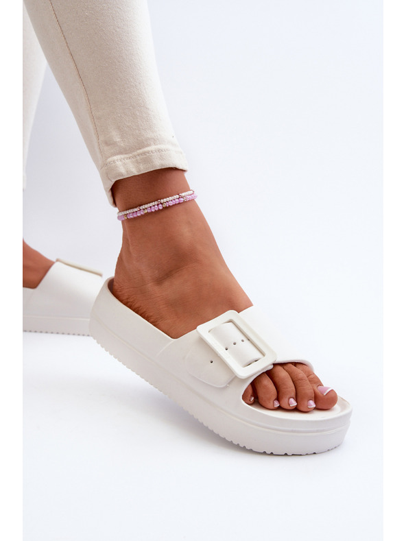 BIG STAR SHOES Γυναικείες παντόφλες αφρού πλατφόρμας με αγκράφα Big Star