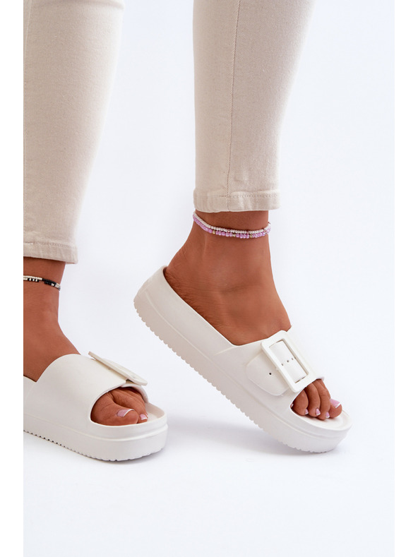 BIG STAR SHOES Γυναικείες παντόφλες αφρού πλατφόρμας με αγκράφα Big Star