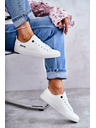 BIG STAR SHOES Γυναικεία χαμηλά δερμάτινα αθλητικά παπούτσια Big Star Λευκό