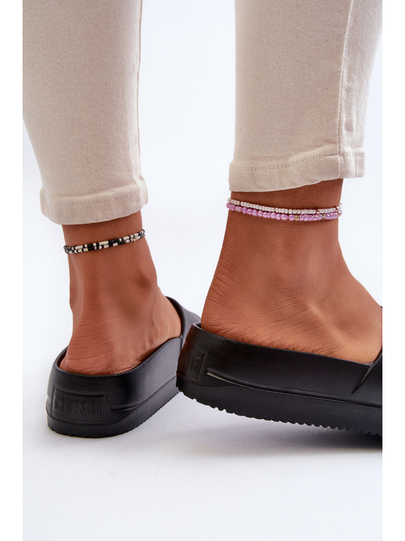 BIG STAR SHOES Γυναικείες παντόφλες αφρού πλατφόρμας με αγκράφα Big Star Μαύρο