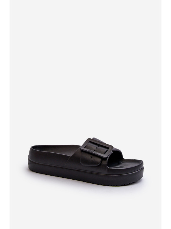 BIG STAR SHOES Γυναικείες παντόφλες αφρού πλατφόρμας με αγκράφα Big Star Μαύρο