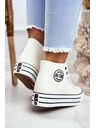 BIG STAR SHOES Γυναικεία ψηλά αθλητικά παπούτσια Big Star - Λευκό