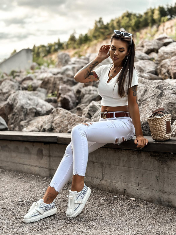 Edoti EDOTI Fashion Γυναικείο λευκό T-Shirt