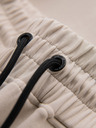 Ombre Clothing Ανδρικό αθλητικό παντελόνι με ραβδωτές μανσέτες και διακοσμητικό φερμουάρ - sand Ombre Clothing