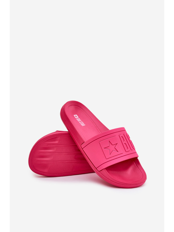 BIG STAR SHOES Γυναικείες παντόφλες μόδας Big Star ροζ