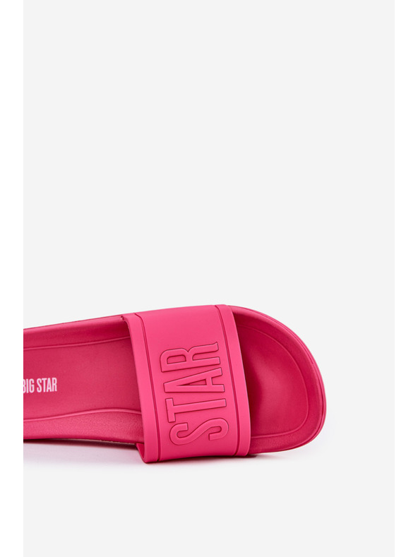 BIG STAR SHOES Γυναικείες παντόφλες μόδας Big Star ροζ