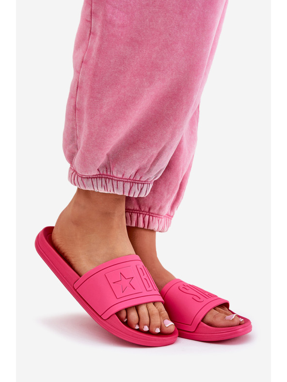 BIG STAR SHOES Γυναικείες παντόφλες μόδας Big Star ροζ