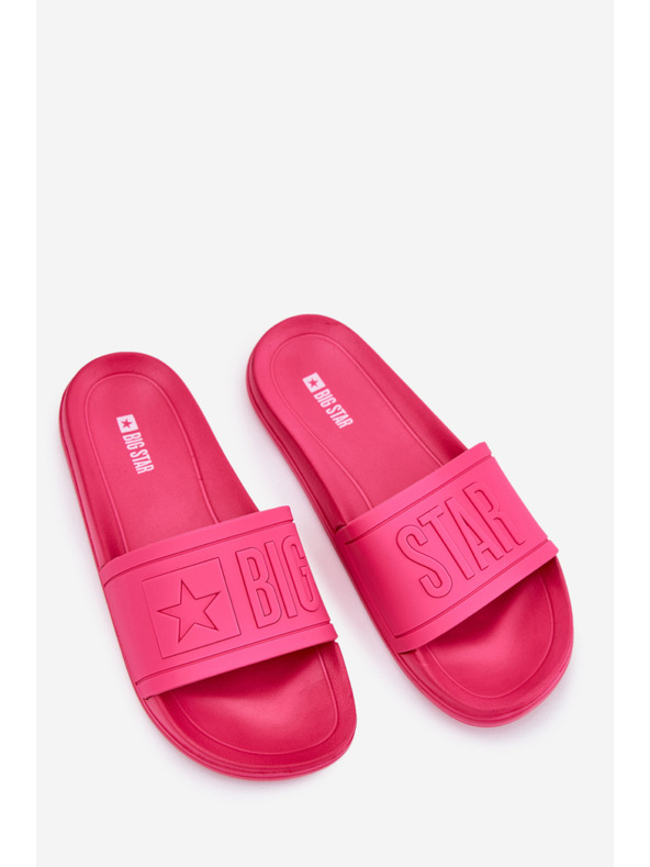 BIG STAR SHOES Γυναικείες παντόφλες μόδας Big Star ροζ