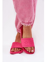 BIG STAR SHOES Γυναικείες παντόφλες μόδας Big Star ροζ