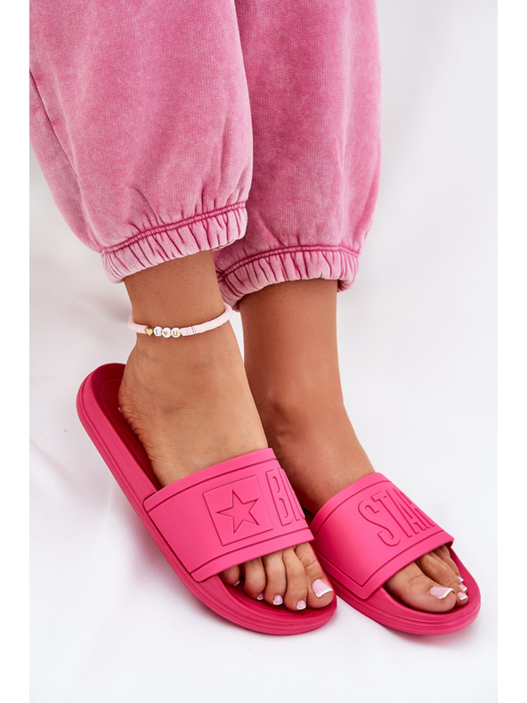BIG STAR SHOES Γυναικείες παντόφλες μόδας Big Star ροζ