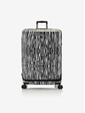 Heys Λευκό-μαύρη ταξιδιωτική βαλίτσα με ζωικό σχέδιο Heys EZ Fashion L Zebra