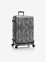Heys Λευκό-μαύρη ταξιδιωτική βαλίτσα με ζωικό σχέδιο Heys EZ Fashion L Zebra