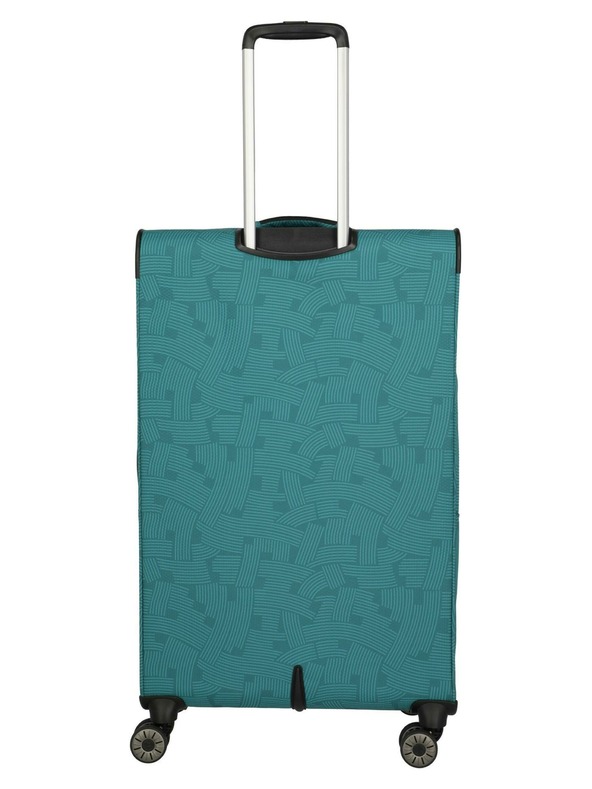Travelite Ταξιδιωτική βαλίτσα Travelite Skaii 4w L Print Petrol