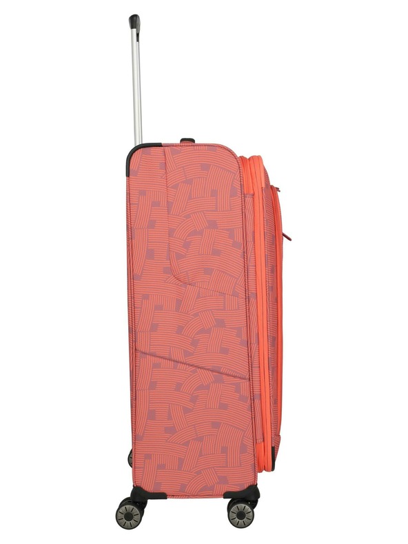 Travelite Ταξιδιωτική βαλίτσα Travelite Skaii 4w L Print Peach