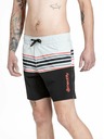 Meatfly Meatfly ανδρικά μαγιό Keith Boardshorts 17" Light Grey / Red Orange | Γκρι | Μέγεθος