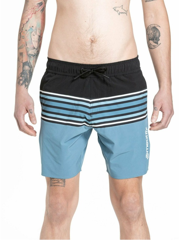 Meatfly Meatfly ανδρικά μαγιό Keith Boardshorts 17" Slate Blue | Μπλε | Μέγεθος